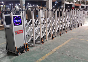 Nuovo materiale porta elettrica in lega di alluminio senza cingoli per parcheggio della Corea del sud speciale porta automatica retrattile <span class=keywords><strong>con</strong></span> foro per porta - Product Image 6