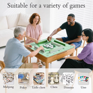 Tapis de Mahjong en néoprène de haute qualité à réduction de bruit, personnalisé, avec des tuiles de Mahjong, tapis de table, tapis de jeu, jokers, verres, imperméable - Product Image 5