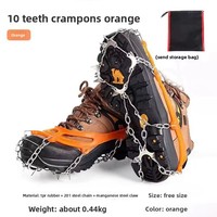 Couvre-chaussures à crampons antidérapants pour hommes et femmes, pour sports d'hiver et d'extérieur, pour la neige et la glace, pour l'escalade et l'escalade.