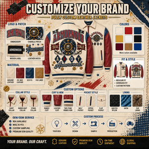 <span class=keywords><strong>Giacca</strong></span> Varsity in Vera <span class=keywords><strong>Pelle</strong></span> a Tre Tonalità Personalizzata con Applicazioni Ricamate, <span class=keywords><strong>Giacca</strong></span> da Baseball in <span class=keywords><strong>Pelle</strong></span> Cerata Bicolore per Uomo - Product Image 4