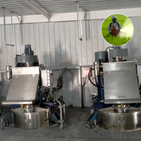 Agitateur automatique en acier inoxydable SUS304, mélangeur industriel pour la production de peinture, de cosmétiques et de savon, avec moteur et pompe 220V