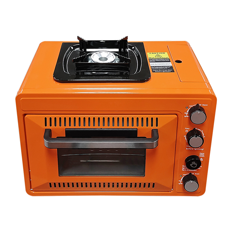 Fornello Da Campeggio 2 In 1 A Gas Butano Con Piastra Grill, Portatile In Acciaio Inox, Accensione Piezoelettrica E Coperchio In Vetro - 5