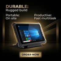 Nueva Tablet PC Industrial Intel de 8 Pulgadas, Resistente al Agua IP67, LTE/GSM, Resistente a Caídas, Windows 10, 8GB 128GB, USB Tipo-C, Electromagnética