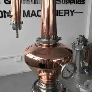Pote de cobre de coluna distillery micro álcool