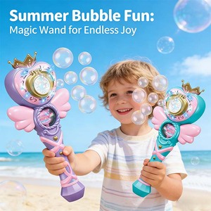 Varita Mágica de Burbujas con Luces LED, Máquina de Burbujas Eléctrica con Música para Niños, Juguetes para Fiestas al Aire Libre, Regalo de <span class=keywords><strong>Verano</strong></span>, 90 ml - Product Image 2