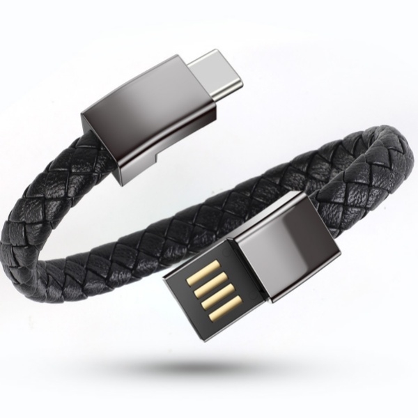 66W 3A Fast Charging 8.9in Portable Fashion Bracelet USB C Cable for Smartphone