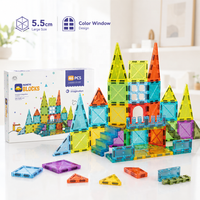 Ensemble de tuiles magnétiques de construction de 5,5 cm pour la vente en gros, l'apprentissage STEM, les classes préscolaires, les magasins de cadeaux et les détaillants de jouets
