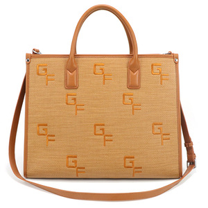 Bolso Tote de Gran Capacidad para Mujer, con Logotipo Personalizado, a la Moda, con Letra Bordada y Decoración en Relieve, Bolso Bandolera - Product Image 1