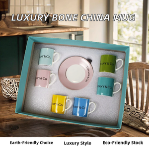 Juego de Tazas de Café Espresso Turco de Porcelana Fina de 70 ml, Estilo Americano, Ecológicas, Reutilizables, Modernas y de Lujo, para el Hogar - Product Image 3