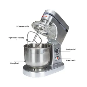 Máquina Eléctrica planetaria para pastelería, mezclador de masa con gancho y soporte de comida de 10L, para pastelería, comercial, tienda de cocina, 10 y 12 kg