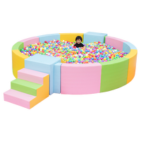 Hochwertige maßge schneiderte Kinder ball Pool Bunte weiche Indoor-Spielgeräte Holz Ocean Ball Pit