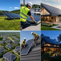 Système de stockage solaire tout-en-un de haute qualité avec structure intégrée pour l'alimentation de secours des cabines