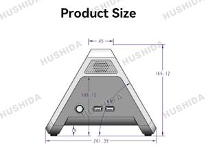 Dispositivo Traduttore AI con Doppio Schermo IPS da 10.1 Pollici, Macchina di Traduzione Vocale Intelligente, <span class=keywords><strong>Strumento</strong></span> di Comunicazione Linguistica da Tavolo, WiFi 1280x800 - Product Image 3