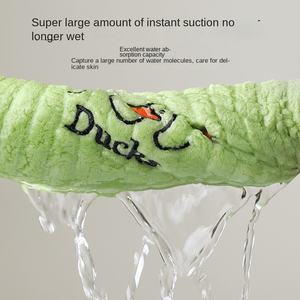 Mignon petit cygne visage <span class=keywords><strong>serviette</strong></span> pour corail polaire microfibre tricoté technique école <span class=keywords><strong>maternelle</strong></span> étudiants en gros - Product Image 3