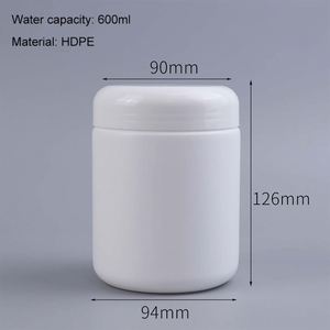 Seau en plastique HDPE de qualité alimentaire sur mesure pour protéines en poudre, vente chaude - Product Image 4