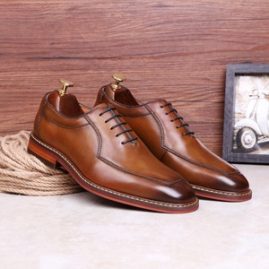 Nouvelle Tendance : Chaussures Habillées Formelles en Cuir Anglais pour Hommes, Style Business, à Lacets, Pointues, Imperméables, Souples et Respirantes – Collection Automne - Product Image 5