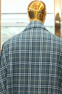 Tissu pour chemises en bambou, polyester et élasthanne, à chevrons, fil teint 50S, infroissable, pour chemises décontractées élégantes pour hommes - Product Image 6