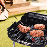 Nouvelle arrivée, table pliante moderne en acier émaillé, portable, pour la randonnée en plein air, le camping, le barbecue, gril au charbon de bois, mini grils