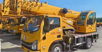 Puissante grue de levage mobile XCT5L6 de 5 tonnes et 24 m, équipement de levage sur camion, portique de levage en caoutchouc, haute efficacité, modèle de pointe