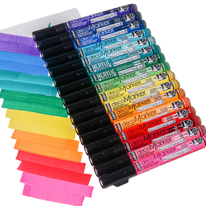 Marqueurs de peinture acrylique <span class=keywords><strong>Pebeo</strong></span>, encre opaque imperméable, tissu, art mural, toile, 0,7/1,2/4 mm, pointes biseautées de 15 mm, fournitures d'art, PLA en vrac - Product Image 3