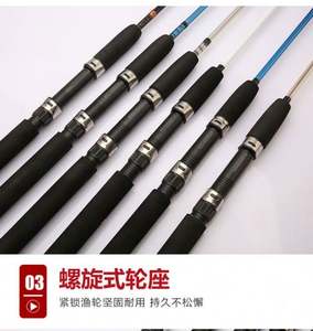 Canne à pêche spinning en carbone MH H Action, 2 sections, télescopique, 1,65 m, 1,8 m, 2,1 m, pour la pêche en eau douce, la pêche à la carpe, composite - Product Image 3