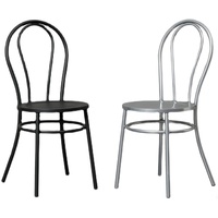 Chaise d'art en fer de style américain vintage pour la maison Chaise à dossier en métal pour le café, le lait et le thé Meubles de barbecue