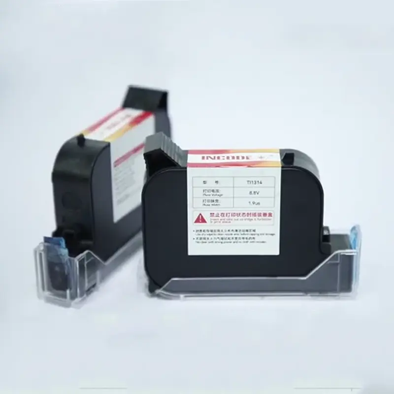 INCODE Expiry date thermal coding machine tij 2.5 ink jet cartridge for hp plotter bar code handheld inkjet printer bottle
