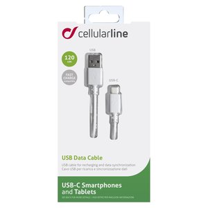 Câble d'alimentation USB C blanc 1,2m USBDATACUSBA CW - Product Image 2