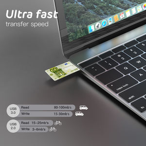 Faux clé USB 128Mb double carte de crédit, nouveau support, lecteur Flash, impression personnalisée, carte de visite, 8GB, 64GB, vente en gros - Product Image 5