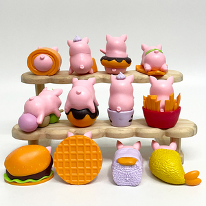 12 estilos deliciosos alimentos temáticos lindo cerdito arte juguete Piglet figurita divertido juguete de moda <span class=keywords><strong>restaurante</strong></span> gracias regalo Idea - Product Image 2
