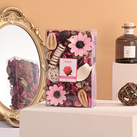 Sachet de parfum d'ambiance en PVC avec pétales et fleurs séchées, design Art Déco, durée de conservation 3 ans, Saint-Valentin