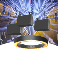 Anillo de Luz LED Cinético de Matriz de Puntos RGBW 4 en 1 de 800W y 54x15W, con Elevación de 5-8m, DMX512, Artnet, 20CH/61CH para Conciertos, Escenarios, DJ y Eventos