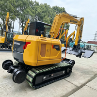 Untuk Pasokan Langsung Pabrik 908F 8 Ton Excavator Mini Kompak Mesin Yanmar Bucket 0.32m Pompa Motor Efisiensi Tinggi