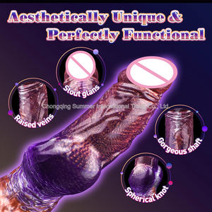 Verano nuevo Dragón monstruo consolador hermoso diseño suave silicona impermeable portátil masturbación doble penetración juguete sexual para - Product Image 4