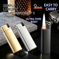 Briquet à kérosène en métal rétro classique rechargeable, logo gravé au laser, disponible en plusieurs couleurs