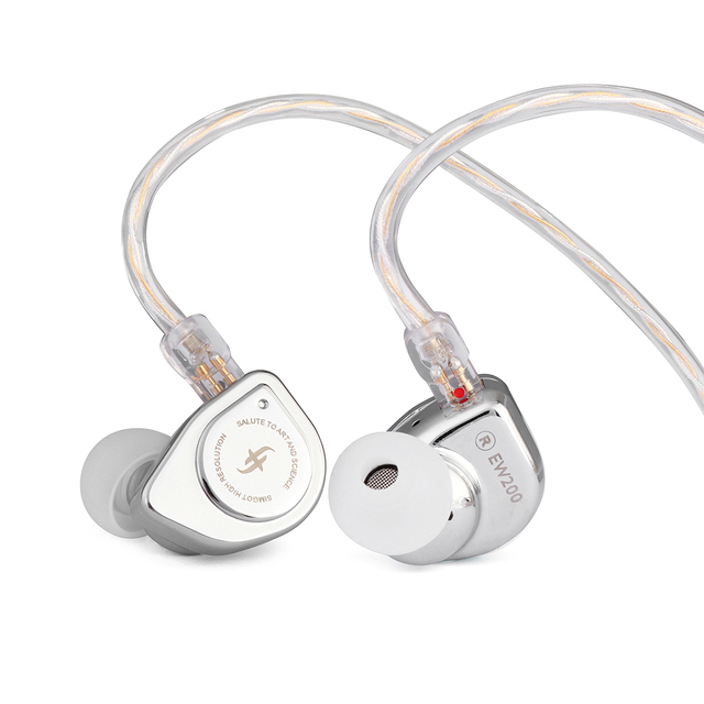 SIMGOT EW200 10mm Scp Diaphragm Dual-magnetic-circuit & Dual-cavity Dynamic Driver In-ear Earphones Music Instruments Earphones