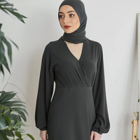Derniers modèles Jilbab arabe turc Robes longues islamiques musulmanes de Dubaï pour femmes Abaya