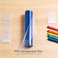 Rouleau de film PVC transparent souple et fin de 0,15 mm à 0,30 mm, feuille de vinyle transparente pour les couvertures de livres et la papeterie