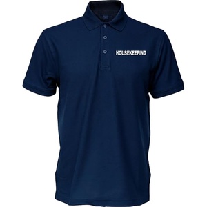 Uniforme du personnel <span class=keywords><strong>de</strong></span> l'hôtel Polo à manches courtes avec logo personnalisé en lettres imprimées pour le ménage et le serveur. - Product Image 5
