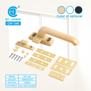 Poignée de fenêtre en aluminium de type CW-340 noir KEYI pour fenêtre à battant pour Manija De Ventana Abatible pour le Pérou et l'Amérique du Sud - Product Image 4