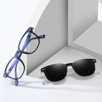 2025 classique TR90 + CP Optica lunettes de soleil de haute qualité gris avant aimant polarisé Tac Clip un miroir trois utilisations lentille MS 97754