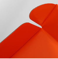 Boîtes d'expédition pour vêtements, prix d'usine, logo personnalisé, double couleur noir-orange, boîte d'avion