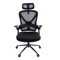 Chaises de bureau ergonomiques exécutives contemporaines avec design de soutien à hauteur réglable