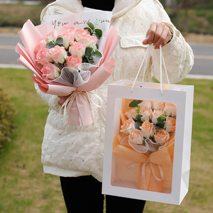 Gran oferta ramo romántico de jabón de <span class=keywords><strong>once</strong></span> rosas con luces LED regalo <span class=keywords><strong>del</strong></span> Día de San Valentín para parejas amantes aniversario de boda - Product Image 2