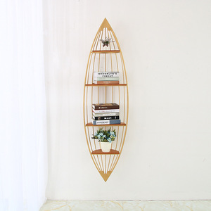 Nouveau Style Barre Restaurant Quatre Couches Voilier Tenture Murale <span class=keywords><strong>Étagère</strong></span>s <span class=keywords><strong>De</strong></span> Rangement - Product Image 3