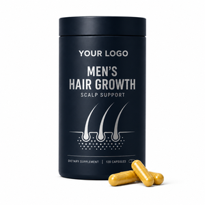 Cápsulas para el Bienestar del Cuero Cabelludo y la Densidad del Cabello para Hombres Adultos, con Biotina, Zinc, Selenio, Colágeno, Vitaminas A, C, D y E, Fórmula de Suplemento de Apoyo Diario - Product Image 1