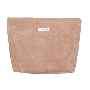 Sac à cosmétiques en velours côtelé doux Grande capacité Trousse <span class=keywords><strong>de</strong></span> maquillage Organisateur <span class=keywords><strong>de</strong></span> toilette <span class=keywords><strong>de</strong></span> voyage Logo personnalisé - Product Image 6