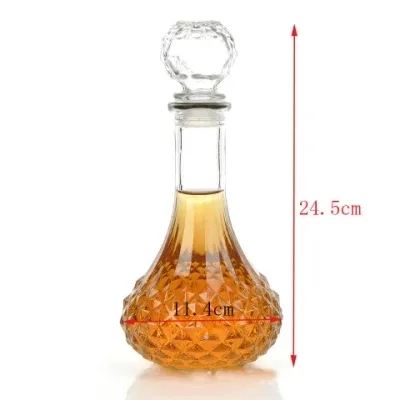 Chai Rượu Nho Bình Rượu Whisky 750Ml Chai Thủy Tinh Cho Vodka Có Nút Cao Su