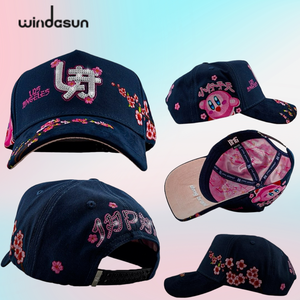 Gorra Trucker de Malla Rosa de 5 Paneles Personalizada con Bordado NY, Gorras Deportivas Desgastadas, Gorras de Verano, Gorras Rude, Gorras Awakening - Product Image 5
