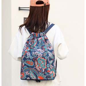 Custom Printing Foldable Basketball Sport Gym <b>Drawstring</b> Bags Women Lightweight Travel <b>Drawstring</b> Backpack - Product Image 3